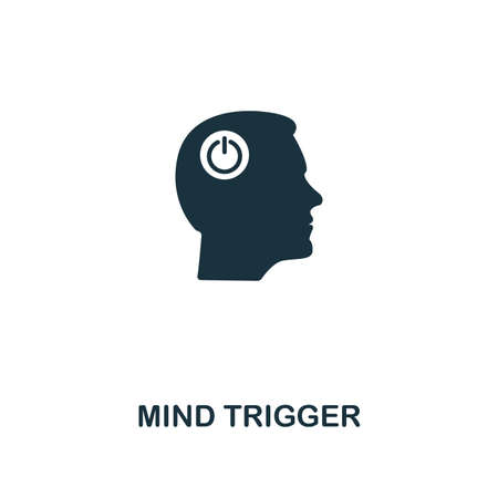 Mind Trigger icon. Premium style design from personality icon collection. Pixel perfect Mind Trigger icon for web design, apps, software, print usageの写真素材