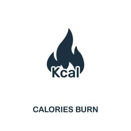 Calories Burn icon. Premium style design from fitness collection. Pixel perfect calories burn icon for web design, apps, software, printing usage.のイラスト素材