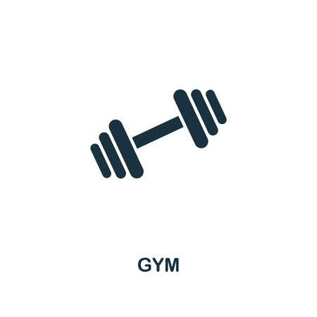 Gym icon. Premium style design from fitness collection. Pixel perfect gym icon for web design, apps, software, printing usage.の写真素材