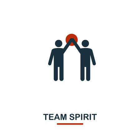 Team Spirit icon. Premium style design from teamwork icon collection. UI and UX. Pixel perfect Team Spirit icon for web design, apps, software, print usage.のイラスト素材