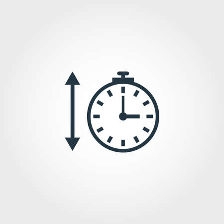 Time Measurement icon from measurement icons collection. Creative element design time measurement...