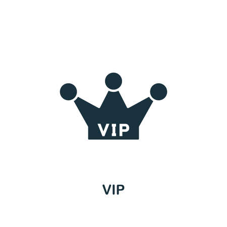 Vip icon. Creative element design from tourism icons collection. Pixel perfect Vip icon for web design, apps, software, print usage.のイラスト素材