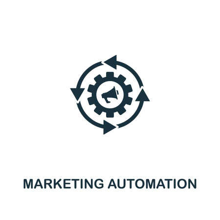 Marketing Automation icon. Creative element design from content icons collection. Pixel perfect Marketing Automation icon for web design, apps, software, print usage.のイラスト素材