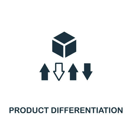 Product Differentiation icon. Creative element design from content icons collection. Pixel perfect Product Differentiation icon for web design, apps, software, print usage.のイラスト素材