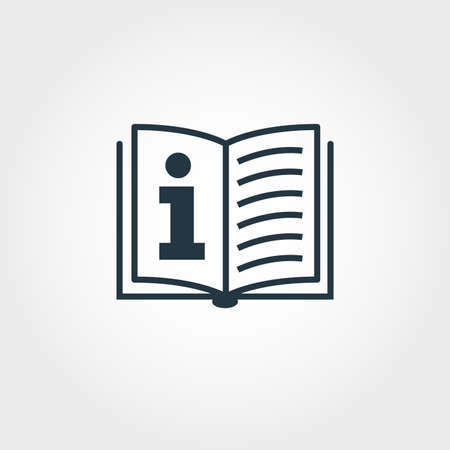 Information icon. Monochome premium design from business icons collection. UX and UI simple pictogram information icon.のイラスト素材