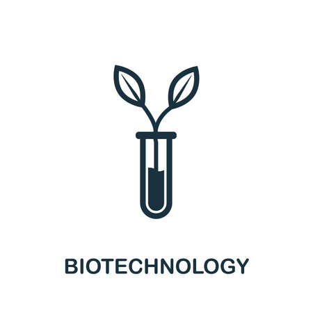 Biotechnology vector icon illustration. Creative sign from  icons collection. Filled flat Biotechnology icon for computer and mobile.のイラスト素材