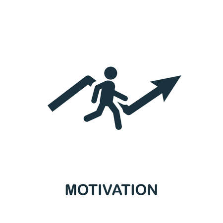Motivation vector icon illustration. Creative sign from gamification icons collection. Filled flat Motivation icon for computer and mobile.のイラスト素材