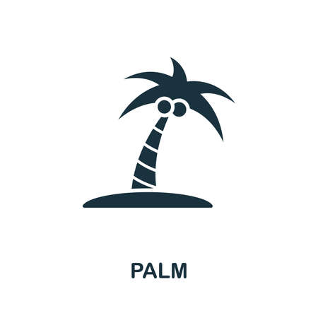 Palm vector icon illustration. Creative sign from icons collection. Filled flat Palm icon for computer and mobile. Symbol, logo vector graphics.のイラスト素材