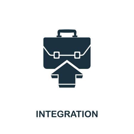 Integration icon illustration. Creative sign from agile icons collection. Filled flat Integration icon for computer and mobile.の写真素材