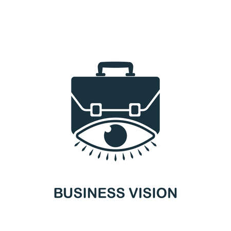 Business Vision icon. Creative element design from business strategy icons collection. Pixel perfect Business Vision icon for web design, apps, software, print usageの写真素材