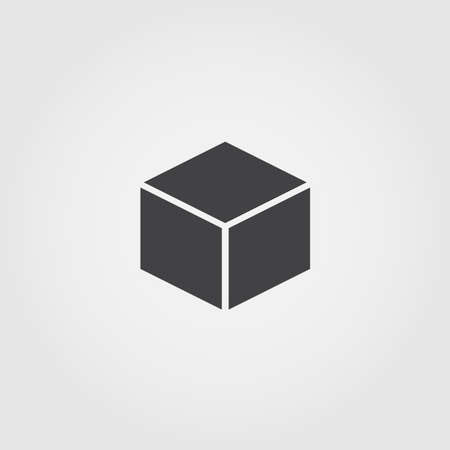 Block flat icon. Monochrome creative design from blockchain icons collection. Sipmle sign illustration block icon for mobile and web usage.のイラスト素材