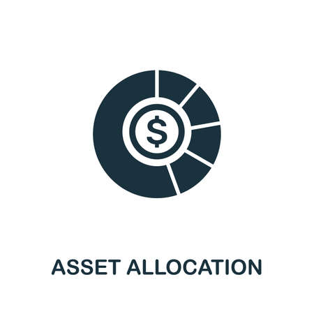 Asset Allocation icon illustration. Creative sign from investment icons collection.の写真素材