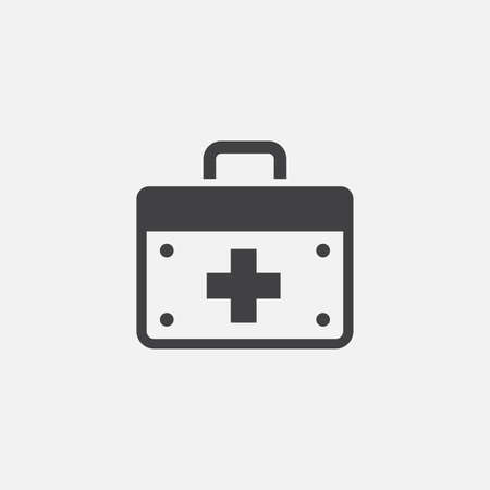 First Aid Kit glyph icon. Monochrome style design simple element. Black color first aid kit icon for web and mobile. Healthcare collection.の写真素材