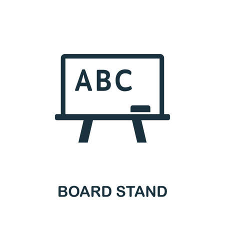 Board Stand vector icon symbol. Creative sign from education icons collection. Filled flat Board Stand icon for computer and mobileのイラスト素材