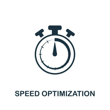 Speed Optimization icon vector illustration. Creative sign from seo and development icons...