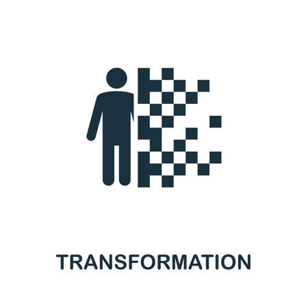 Transformation icon illustration. Creative sign from biotechnology icons collection. Filled flat Transformation icon for computer and mobile.の写真素材
