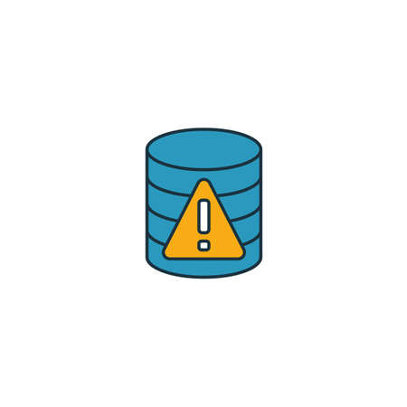Server Error icon. Outline filled creative elemet from big data icons collection. Premium server error icon for ui, ux, apps, software and infographics.のイラスト素材