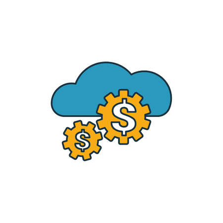 Fintech Industry icon set. Four elements in diferent styles from fintech icons collection. Creative fintech industry icons filled, outline, colored and flat symbols.のイラスト素材