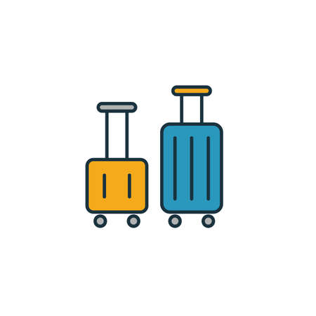 Luggage icon. Simple element from tourism icons collection. Creative Luggage icon ui, ux, apps, software and infographics.のイラスト素材