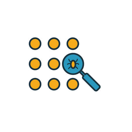 Anti-Virus Detecting icon. Simple element from icons collection. Creative Anti-Virus Detecting icon ui, ux, apps, software and infographics.のイラスト素材