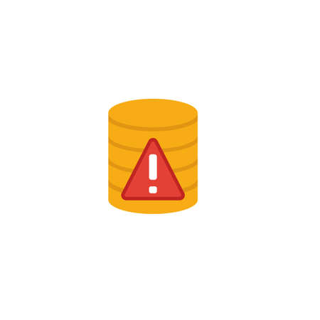 Server Error icon. Flat creative element from big data icons collection. Colored server error icon for templates, web design and software.のイラスト素材