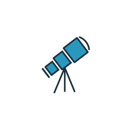Telescope icon. Simple element from space icons collection. Creative Telescope icon ui, ux, apps, software and infographics.のイラスト素材