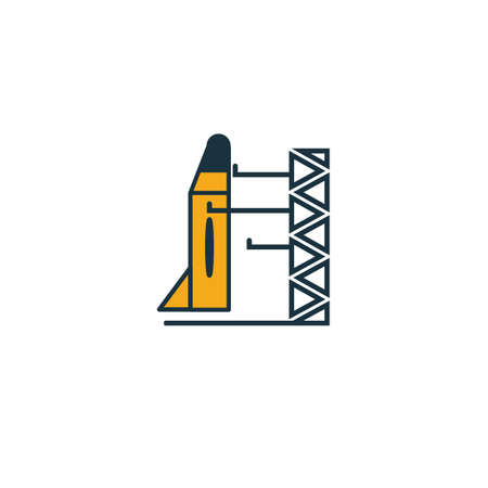 Spaceport icon. Simple element from space icons collection. Creative Spaceport icon ui, ux, apps, software and infographics.のイラスト素材
