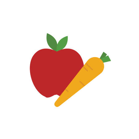 Vegetables icon. Simple flat element from fitness collection. Creative vegetables icon for templates, software and apps.のイラスト素材