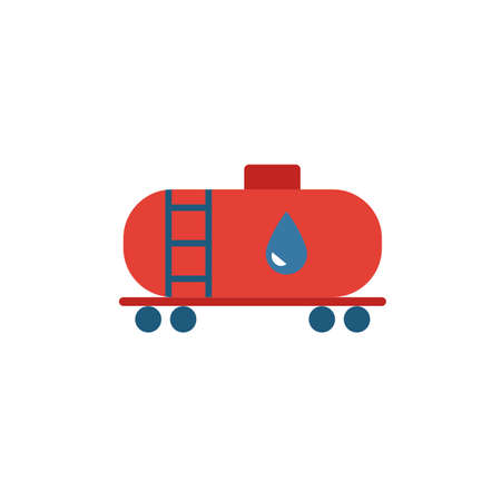 Petrol Tank icon. Simple flat element from power and energy collection. Creative petrol tank icon for templates, software and apps.のイラスト素材