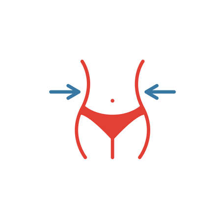 Diet icon. Simple flat element from fitness collection. Creative diet icon for templates, software and apps.のイラスト素材