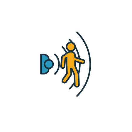 Motion Sensor icon. Simple element from smart home icons collection. Creative Motion Sensor icon ui, ux, apps, software and infographics.のイラスト素材