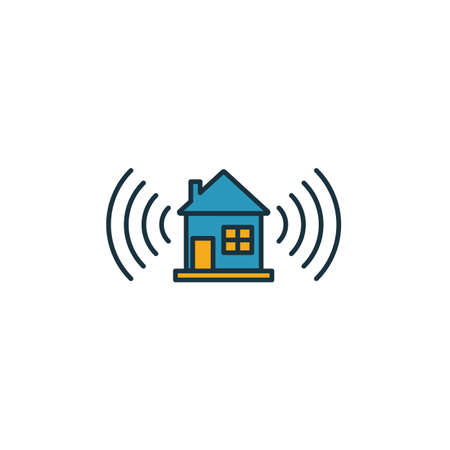 Smart Home icon. Simple element from smart home icons collection. Creative Smart Home icon ui, ux, apps, software and infographics.のイラスト素材