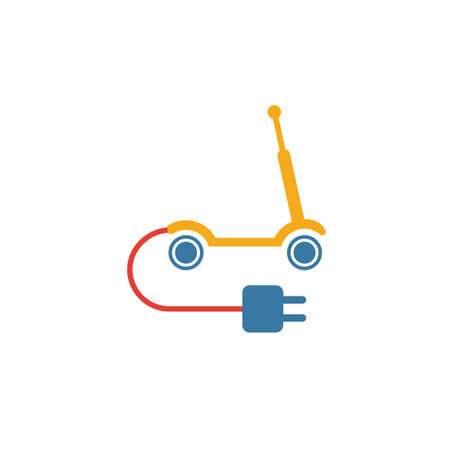 Electric Scooter icon. Simple element from smart devices icons collection. Creative Electric Scooter icon ui, ux, apps, software and infographics.のイラスト素材