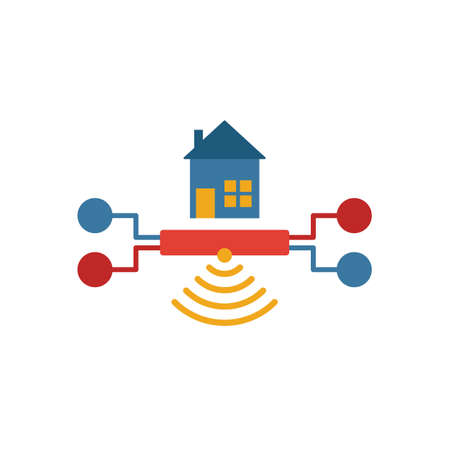 Home Hub icon. Simple element from smart home icons collection. Creative Home Hub icon ui, ux, apps, software and infographics.のイラスト素材