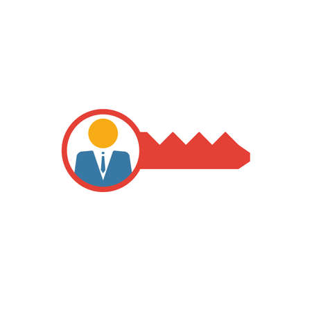 Key Person icon. Simple element from human resources icons collection. Creative Key Person icon ui, ux, apps, software and infographics.のイラスト素材