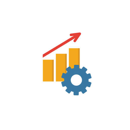 Productivity icon. Simple element from project management icons collection. Creative Productivity icon ui, ux, apps, software and infographics.のイラスト素材