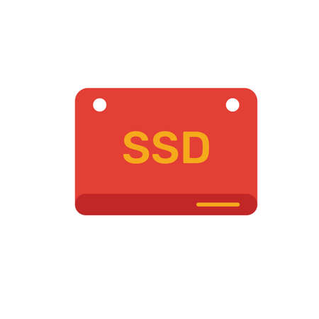 Ssd icon. Simple element from web hosting icons collection. Creative Ssd icon ui, ux, apps, software and infographics.のイラスト素材