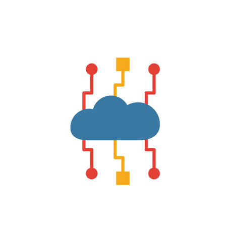 Cloud Technology icon. Simple element from web hosting icons collection. Creative Cloud Technology icon ui, ux, apps, software and infographics.のイラスト素材