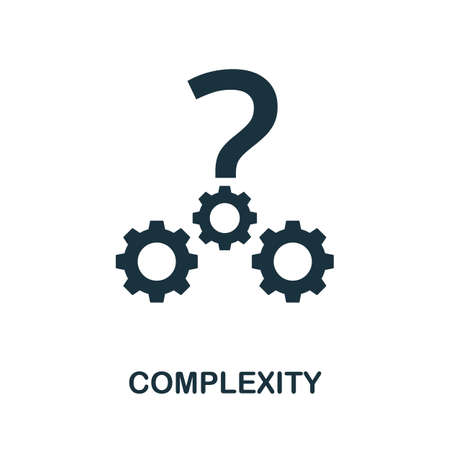 Complexity icon. Simple element from business intelligence collection. Filled Complexity icon for templates, infographics and more.のイラスト素材