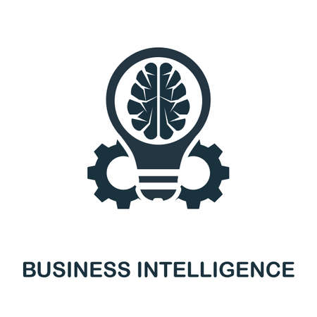 Business Intelligence icon. Simple element from business intelligence collection. Filled Business Intelligence icon for templates, infographics and more.のイラスト素材