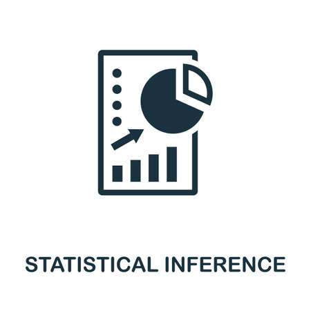 Statistical Inference icon. Simple element from business intelligence collection. Filled Statistical Inference icon for templates, infographics and more.のイラスト素材