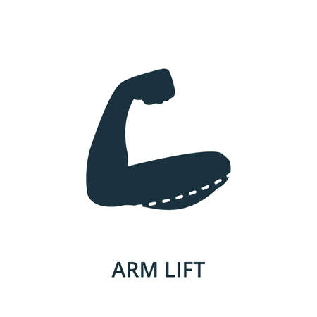 Arm Lift icon from plastic surgery collection. Simple line element Arm Lift symbol for templates, web design and infographicsのイラスト素材