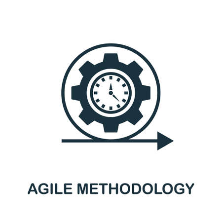 Agile Methodology icon. Simple element from app development collection. Filled Agile Methodology icon for templates, infographics and moreのイラスト素材