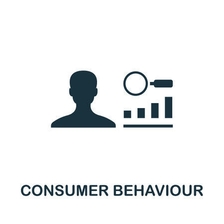 Consumer Behavior icon. Creative element sign from loyalty program collection. Monochrome Consumer Behavior icon for templates, infographics and more.のイラスト素材