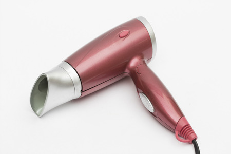 hairdryer on the white backgroundの写真素材