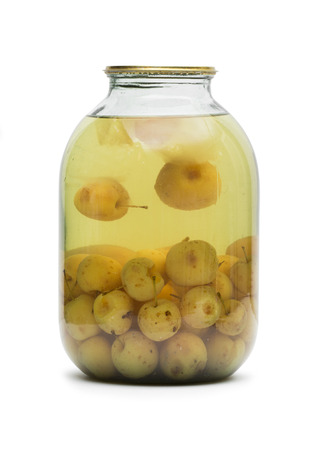 compote on the white background の写真素材