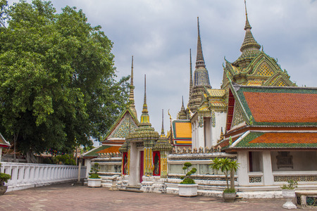 temple on the white backgroundの写真素材