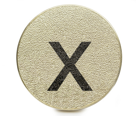 letter on the white backgroundの写真素材