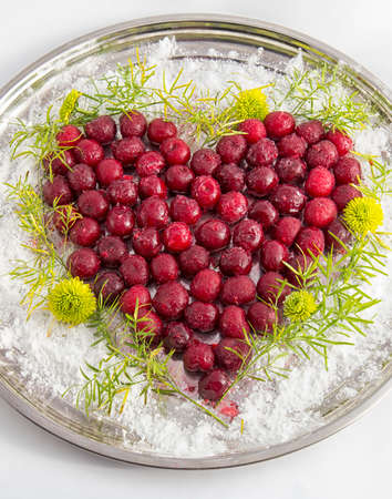cherry heartの写真素材