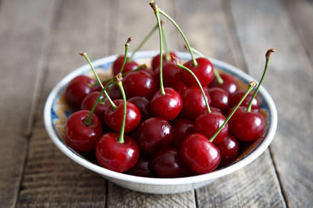 beautiful and tasty cherryの写真素材